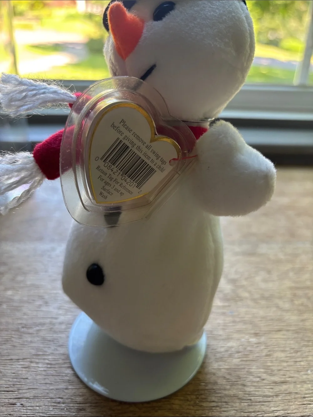 TY Beanie Baby - SNOWBALL the Snowman Collectible